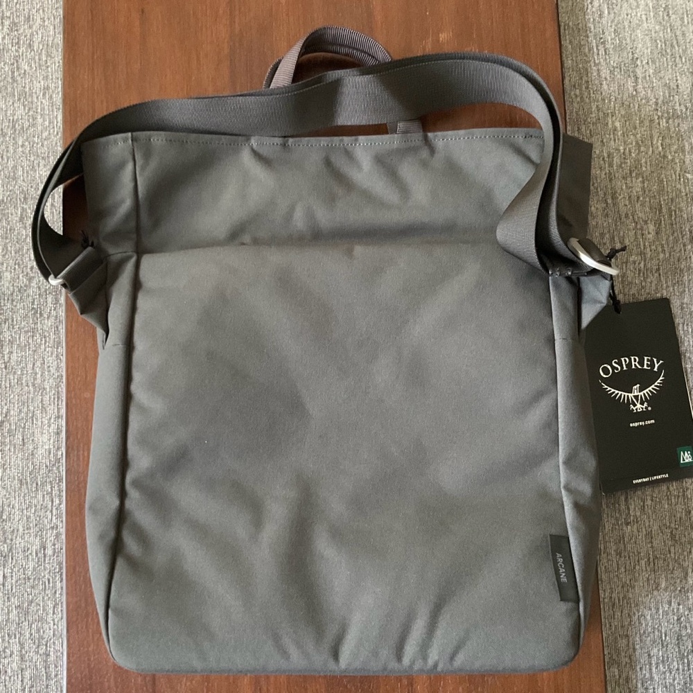 NWT Osprey Arcane 12L Tote Bag in Stonewash Black - Picture 5 of 12